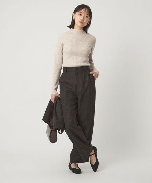 green label relaxing / グリーンレーベル リラクシング ニット・セーター | ラメ リブ ボトルネック ニット プルオーバー ウォッシャブル | 詳細25