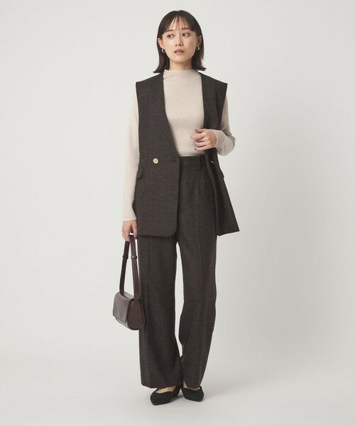 green label relaxing / グリーンレーベル リラクシング ニット・セーター | ラメ リブ ボトルネック ニット プルオーバー ウォッシャブル | 詳細28