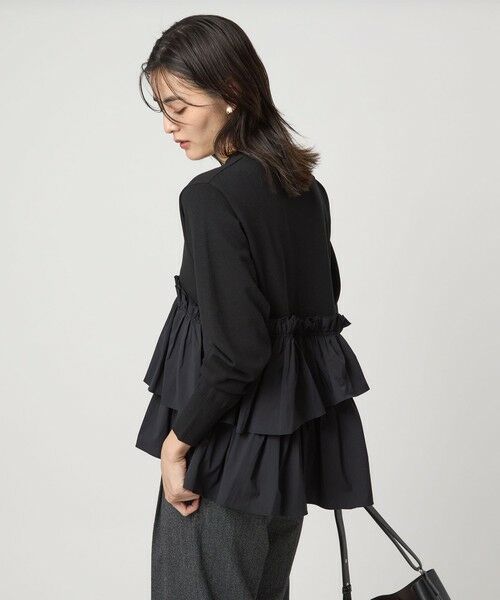 green label relaxing / グリーンレーベル リラクシング ニット・セーター | ティアード ドッキング ニット プルオーバー | 詳細2