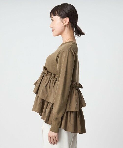 green label relaxing / グリーンレーベル リラクシング ニット・セーター | ティアード ドッキング ニット プルオーバー | 詳細10