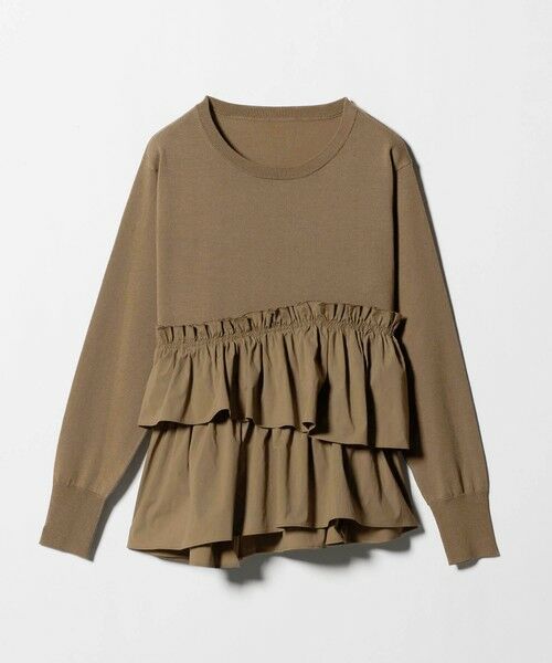 green label relaxing / グリーンレーベル リラクシング ニット・セーター | ティアード ドッキング ニット プルオーバー | 詳細12