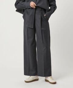 グリーンレーベルリラクシング パンツスーツ ブラック ノーカラー ワイドパンツ green label relaxing / グリーンレーベル リラクシング