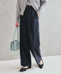 green label relaxing / グリーンレーベル リラクシング スラックス・ドレスパンツ | ［size SHORT/TALLあり］キチントボトムス サキソニー ワイド パンツ