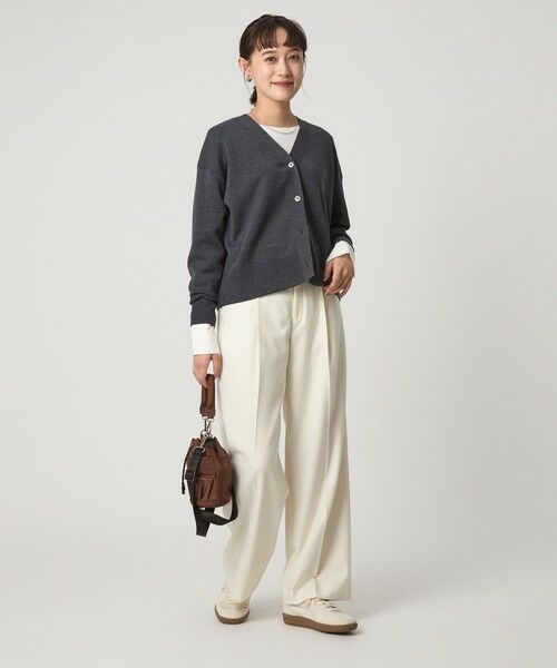 green label relaxing / グリーンレーベル リラクシング スラックス・ドレスパンツ | ［size SHORT/TALLあり］キチントボトムス サキソニー ワイド パンツ | 詳細4