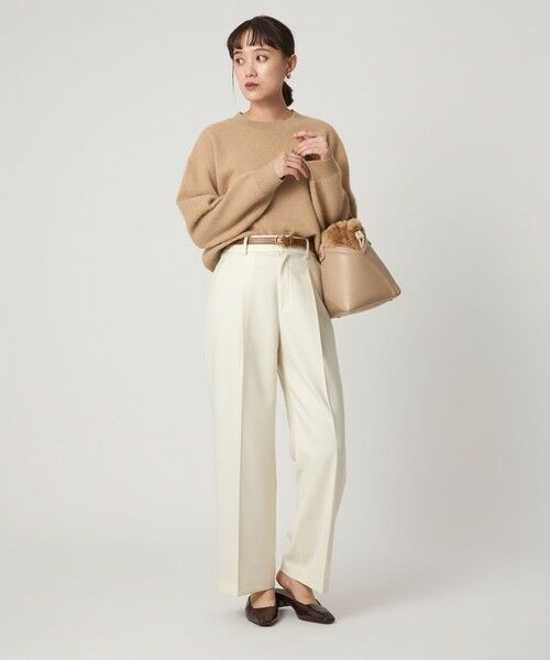 green label relaxing / グリーンレーベル リラクシング スラックス・ドレスパンツ | ［size SHORT/TALLあり］キチントボトムス サキソニー ワイド パンツ | 詳細4