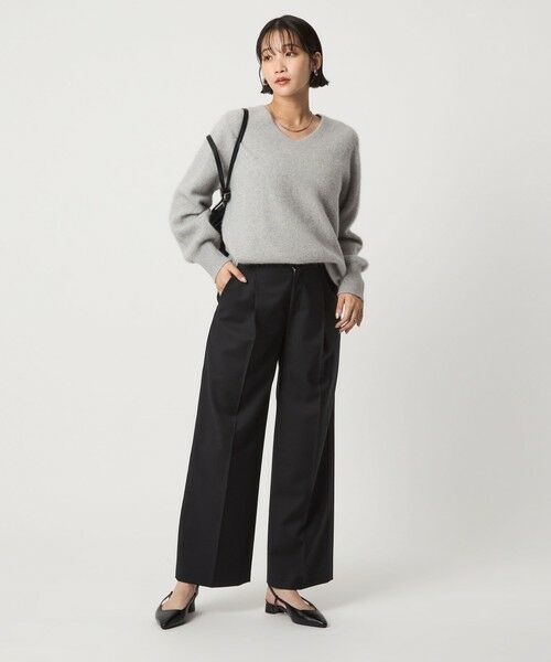 green label relaxing / グリーンレーベル リラクシング スラックス・ドレスパンツ | ［size SHORT/TALLあり］キチントボトムス サキソニー ワイド パンツ | 詳細5