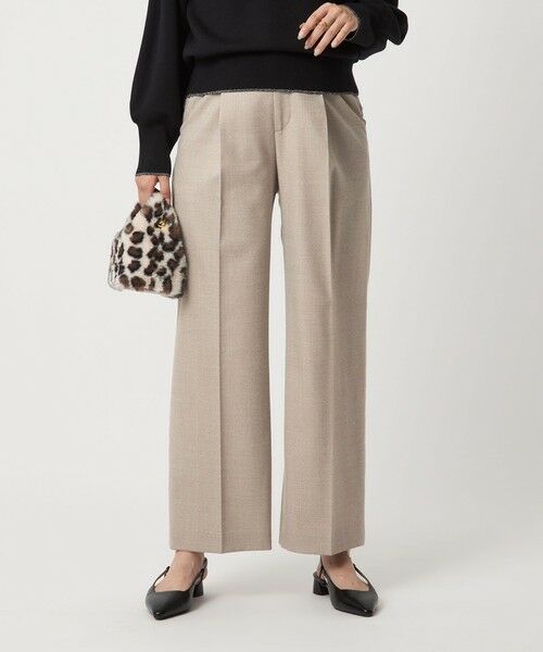 green label relaxing / グリーンレーベル リラクシング スラックス・ドレスパンツ | ［size SHORT/TALLあり］キチントボトムス サキソニー ワイド パンツ | 詳細11