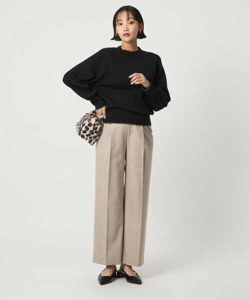 green label relaxing / グリーンレーベル リラクシング スラックス・ドレスパンツ | ［size SHORT/TALLあり］キチントボトムス サキソニー ワイド パンツ | 詳細13