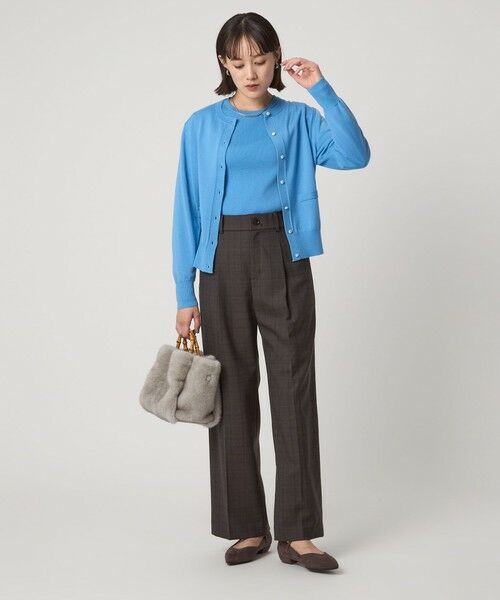 green label relaxing / グリーンレーベル リラクシング スラックス・ドレスパンツ | ［size SHORT/TALLあり］キチントボトムス サキソニー ワイド パンツ | 詳細20