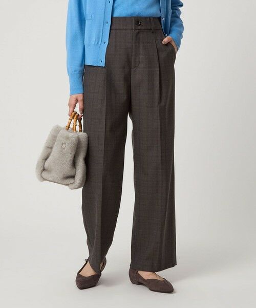 green label relaxing / グリーンレーベル リラクシング スラックス・ドレスパンツ | ［size SHORT/TALLあり］キチントボトムス サキソニー ワイド パンツ | 詳細21