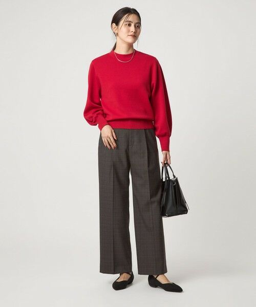 green label relaxing / グリーンレーベル リラクシング スラックス・ドレスパンツ | ［size SHORT/TALLあり］キチントボトムス サキソニー ワイド パンツ | 詳細22