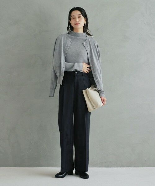 green label relaxing / グリーンレーベル リラクシング スラックス・ドレスパンツ | ［size SHORT/TALLあり］キチントボトムス サキソニー ワイド パンツ | 詳細24