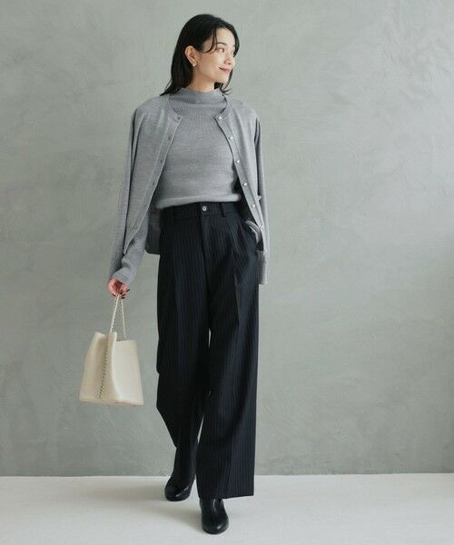 green label relaxing / グリーンレーベル リラクシング スラックス・ドレスパンツ | ［size SHORT/TALLあり］キチントボトムス サキソニー ワイド パンツ | 詳細25