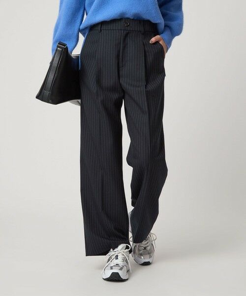 green label relaxing / グリーンレーベル リラクシング スラックス・ドレスパンツ | ［size SHORT/TALLあり］キチントボトムス サキソニー ワイド パンツ | 詳細27