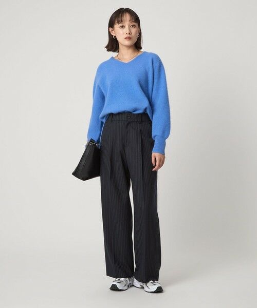 green label relaxing / グリーンレーベル リラクシング スラックス・ドレスパンツ | ［size SHORT/TALLあり］キチントボトムス サキソニー ワイド パンツ | 詳細28