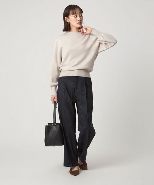 green label relaxing / グリーンレーベル リラクシング スラックス・ドレスパンツ | ［size SHORT/TALLあり］キチントボトムス サキソニー ワイド パンツ | 詳細29