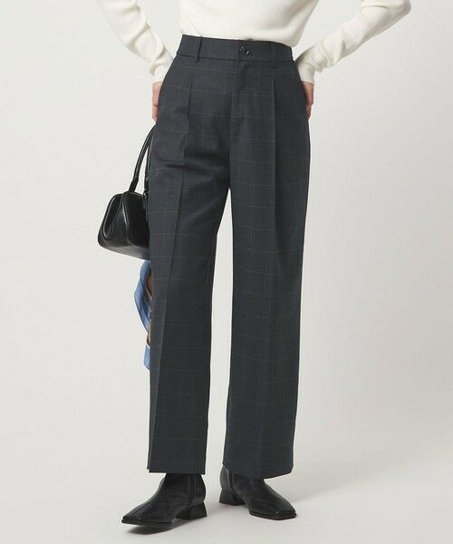 green label relaxing / グリーンレーベル リラクシング スラックス・ドレスパンツ | ［size SHORT/TALLあり］キチントボトムス サキソニー ワイド パンツ（その他3）