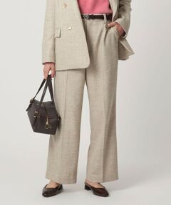 green label relaxing / グリーンレーベル リラクシング スラックス・ドレスパンツ | ［size SHORT/TALLあり］スラブ ワイド ストレート パンツ