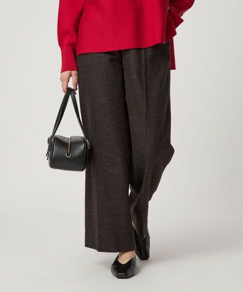 green label relaxing / グリーンレーベル リラクシング スラックス・ドレスパンツ | ［size SHORT/TALLあり］スラブ ワイド ストレート パンツ | 詳細18