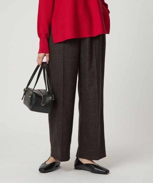 green label relaxing / グリーンレーベル リラクシング スラックス・ドレスパンツ | ［size SHORT/TALLあり］スラブ ワイド ストレート パンツ | 詳細19