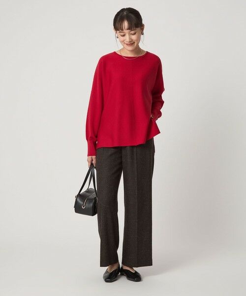 green label relaxing / グリーンレーベル リラクシング スラックス・ドレスパンツ | ［size SHORT/TALLあり］スラブ ワイド ストレート パンツ | 詳細21