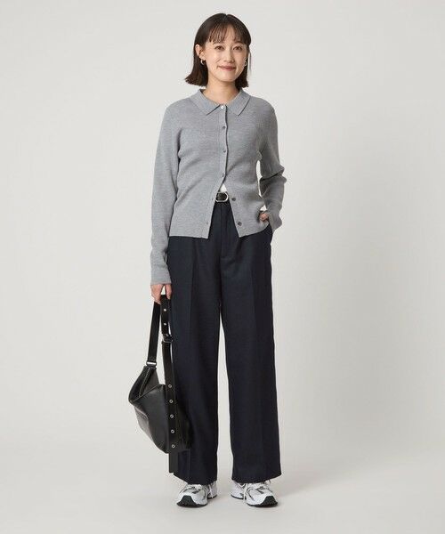 green label relaxing / グリーンレーベル リラクシング スラックス・ドレスパンツ | ［size SHORT/TALLあり］スラブ ワイド ストレート パンツ | 詳細25