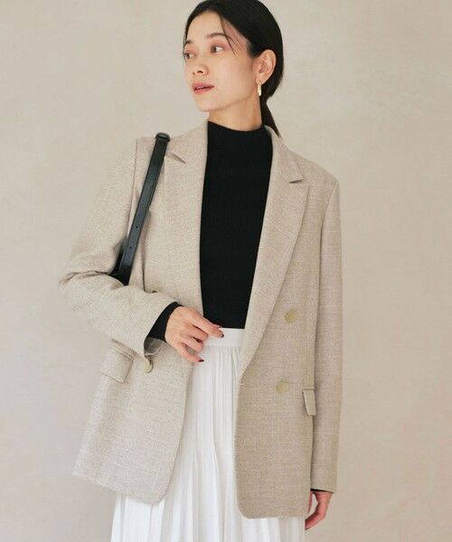 green label relaxing / グリーンレーベル リラクシング テーラードジャケット | ［size SHORTあり］スラブ ダブル ジャケット | 詳細1