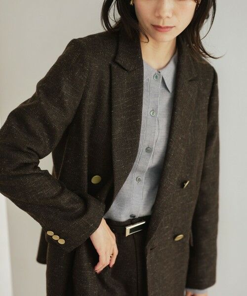 green label relaxing / グリーンレーベル リラクシング テーラードジャケット | ［size SHORTあり］スラブ ダブル ジャケット | 詳細14