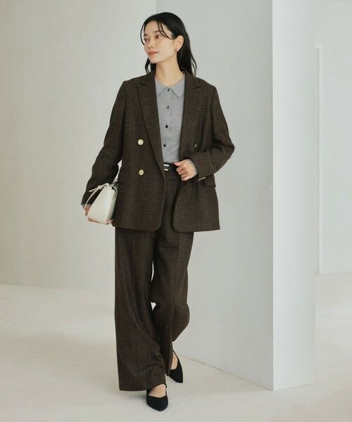green label relaxing / グリーンレーベル リラクシング テーラードジャケット | ［size SHORTあり］スラブ ダブル ジャケット | 詳細15