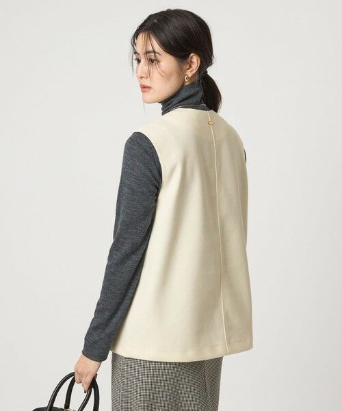 green label relaxing / グリーンレーベル リラクシング ベスト | アッシュクジャージー Vネック ベスト ウォッシャブル | 詳細3