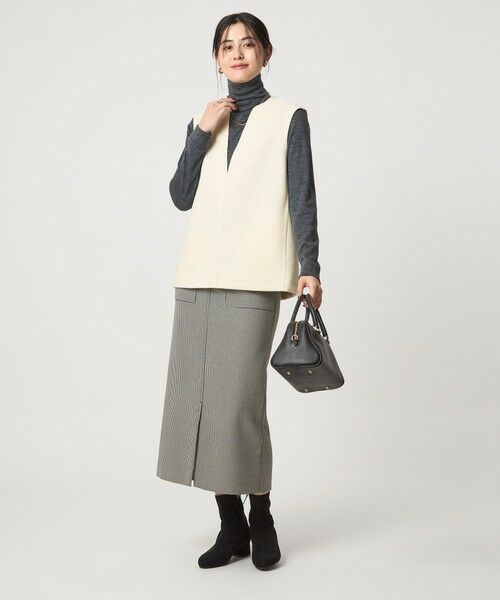 green label relaxing / グリーンレーベル リラクシング ベスト | アッシュクジャージー Vネック ベスト ウォッシャブル | 詳細4