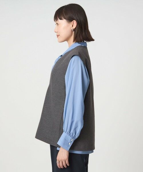 green label relaxing / グリーンレーベル リラクシング ベスト | アッシュクジャージー Vネック ベスト ウォッシャブル | 詳細15