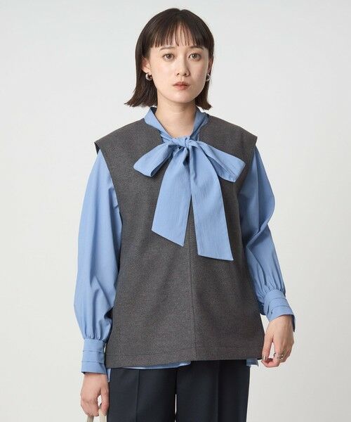 green label relaxing / グリーンレーベル リラクシング ベスト | アッシュクジャージー Vネック ベスト ウォッシャブル | 詳細10