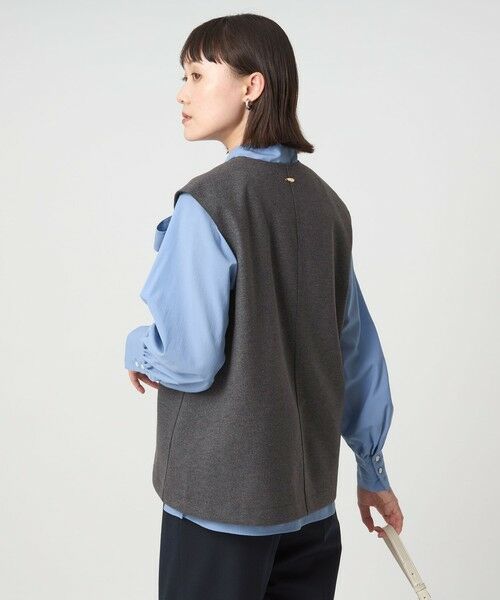 green label relaxing / グリーンレーベル リラクシング ベスト | アッシュクジャージー Vネック ベスト ウォッシャブル | 詳細11