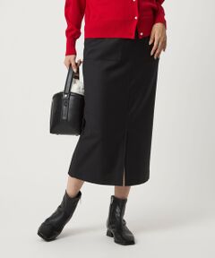 green label relaxing / グリーンレーベル リラクシング ロング・マキシ丈スカート | ［size SHORT/TALLあり］キチントボトムス サキソニー Iライン スリム スカート