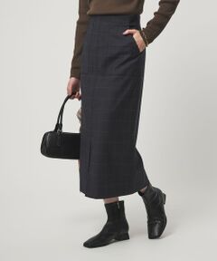 green label relaxing / グリーンレーベル リラクシング ロング・マキシ丈スカート | ［size SHORT/TALLあり］キチントボトムス サキソニー Iライン スリム スカート