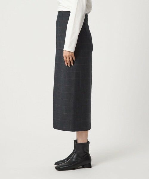 green label relaxing / グリーンレーベル リラクシング ロング・マキシ丈スカート | ［size SHORT/TALLあり］キチントボトムス サキソニー Iライン スリム スカート | 詳細26