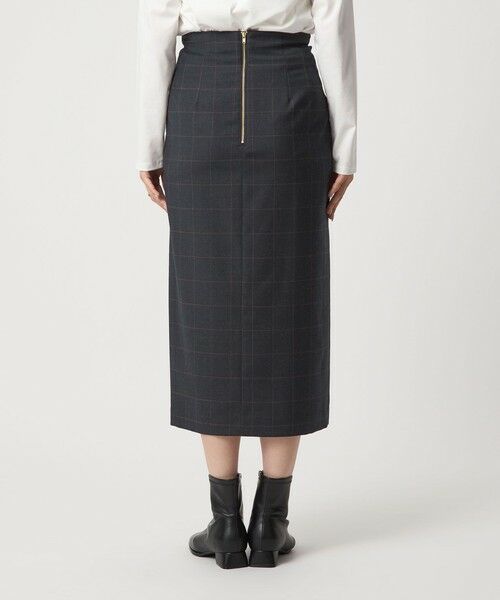 green label relaxing / グリーンレーベル リラクシング ロング・マキシ丈スカート | ［size SHORT/TALLあり］キチントボトムス サキソニー Iライン スリム スカート | 詳細27