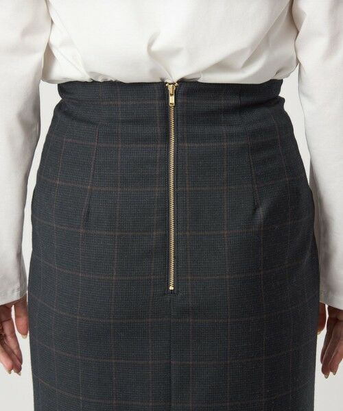 green label relaxing / グリーンレーベル リラクシング ロング・マキシ丈スカート | ［size SHORT/TALLあり］キチントボトムス サキソニー Iライン スリム スカート | 詳細29