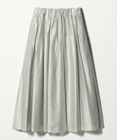 green label relaxing / グリーンレーベル リラクシング ロング・マキシ丈スカート | ［size SHORTあり］チンツシアー ギャザー スカート