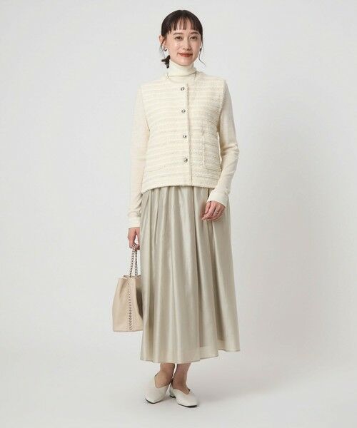 green label relaxing / グリーンレーベル リラクシング ロング・マキシ丈スカート | ［size SHORTあり］チンツシアー ギャザー スカート | 詳細1