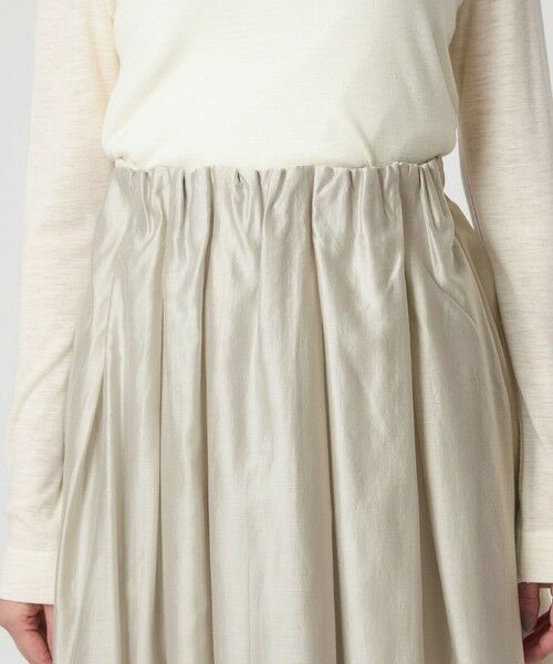 green label relaxing / グリーンレーベル リラクシング ロング・マキシ丈スカート | ［size SHORTあり］チンツシアー ギャザー スカート | 詳細8