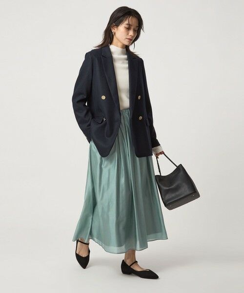 green label relaxing / グリーンレーベル リラクシング ロング・マキシ丈スカート | ［size SHORTあり］チンツシアー ギャザー スカート | 詳細18