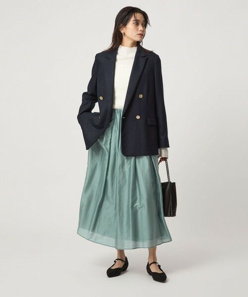 green label relaxing / グリーンレーベル リラクシング ロング・マキシ丈スカート | ［size SHORTあり］チンツシアー ギャザー スカート | 詳細19