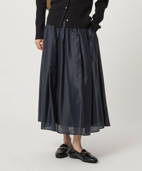 green label relaxing / グリーンレーベル リラクシング ロング・マキシ丈スカート | ［size SHORTあり］チンツシアー ギャザー スカート | 詳細25