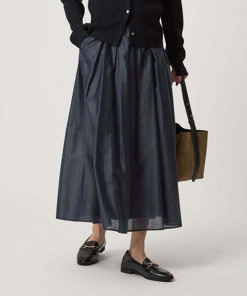 green label relaxing / グリーンレーベル リラクシング ロング・マキシ丈スカート | ［size SHORTあり］チンツシアー ギャザー スカート | 詳細29