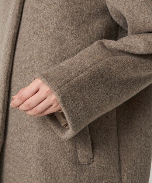 green label relaxing / グリーンレーベル リラクシング その他アウター | ［size SHORTあり］アンゴラビーバー ノーカラー ミドル コート | 詳細30