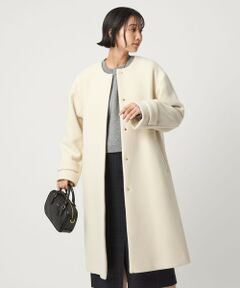 green label relaxing / グリーンレーベル リラクシング その他アウター | ［size SHORTあり］SENTDALE WOOL セントデールウール ノーカラー コート