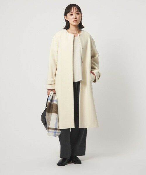 green label relaxing / グリーンレーベル リラクシング その他アウター | ［size SHORTあり］SENTDALE WOOL セントデールウール ノーカラー コート | 詳細3