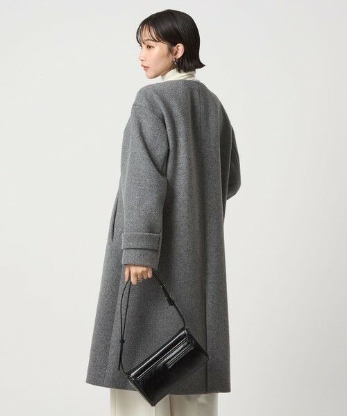 green label relaxing / グリーンレーベル リラクシング その他アウター | ［size SHORTあり］SENTDALE WOOL セントデールウール ノーカラー コート | 詳細12